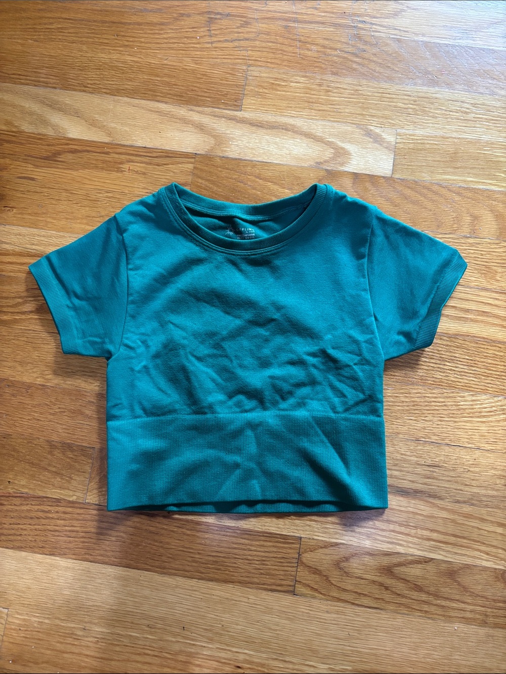Aerie seamless sidewalk crop top in green